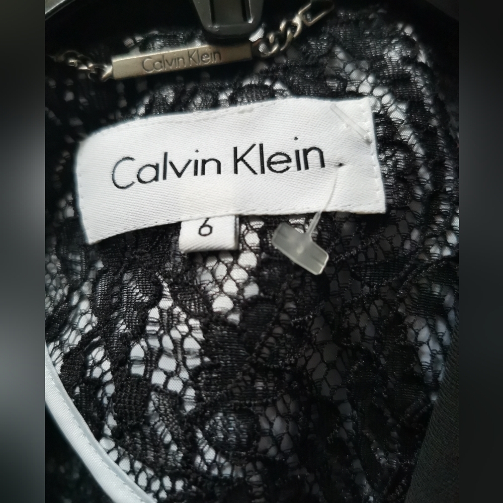 Clavin Klein Women's  2 Bottoms Blazer Black Size 6, 18" ptp - Picture 8 of 9